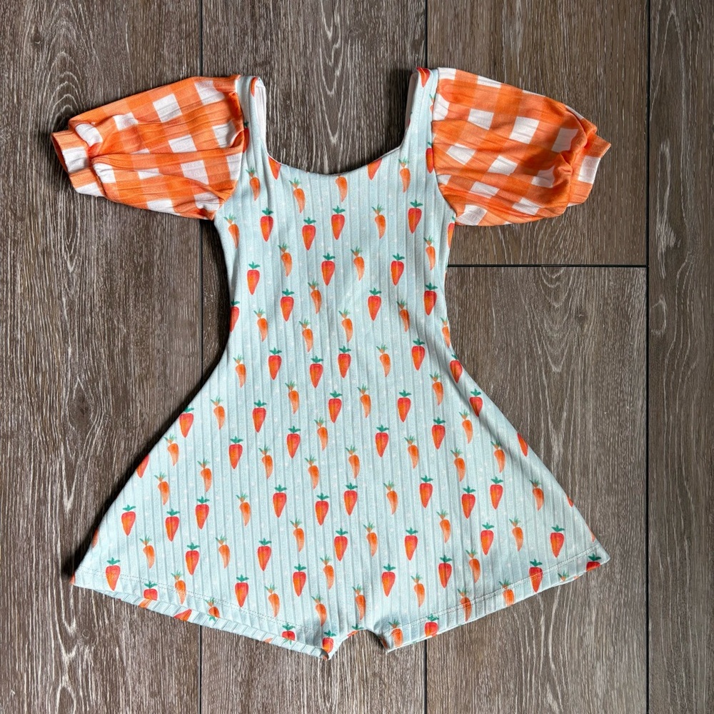 Custom Carrot Easter Romper